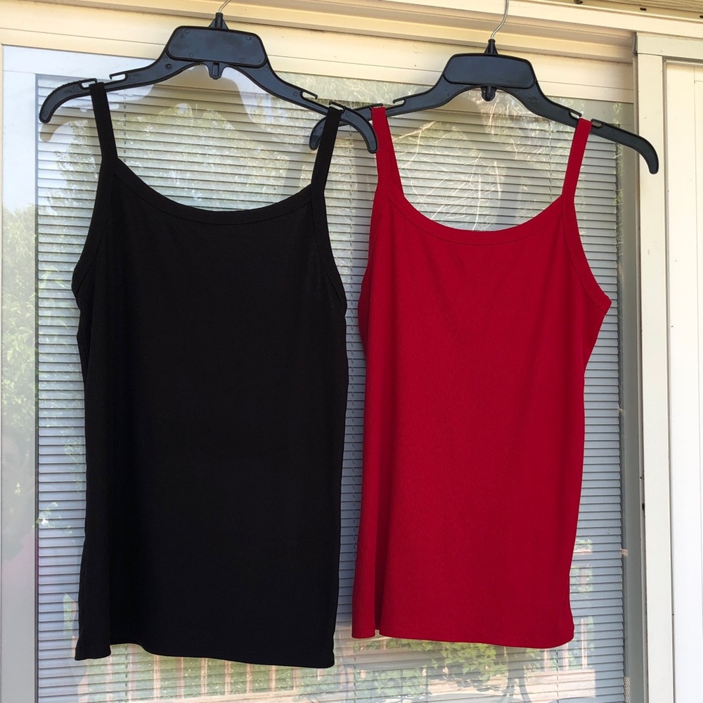 Set of Basic Ribbed tank tops